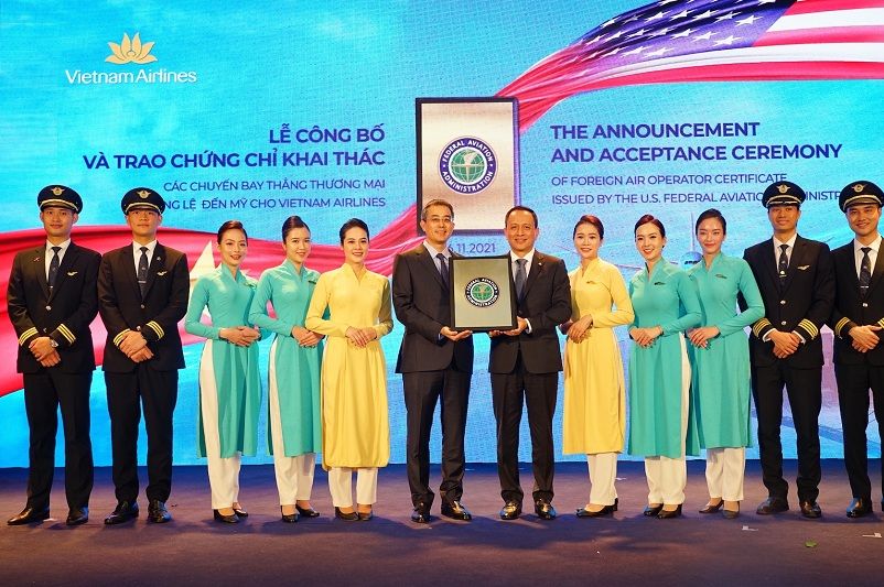 VNA trở thành hãng hàng không Việt đầu tiên được cấp phép bay thẳng thường lệ đến Mỹ