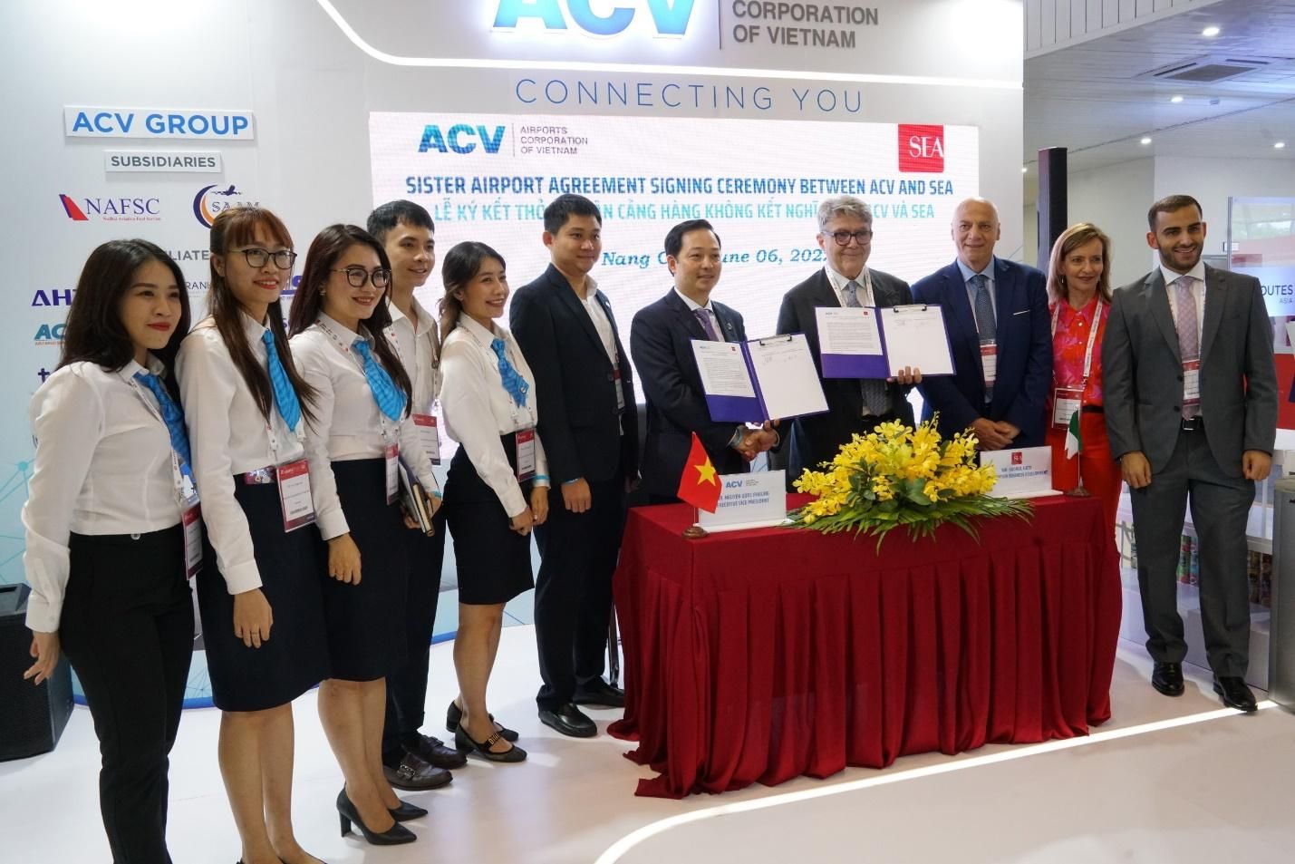 Tổng công ty Cảng hàng không Việt Nam - CTCP và Tập đoàn Società Esercizi Aeroportuali (S.E.A.), Ý ký kết thỏa thuận cảng hàng không kết nghĩa