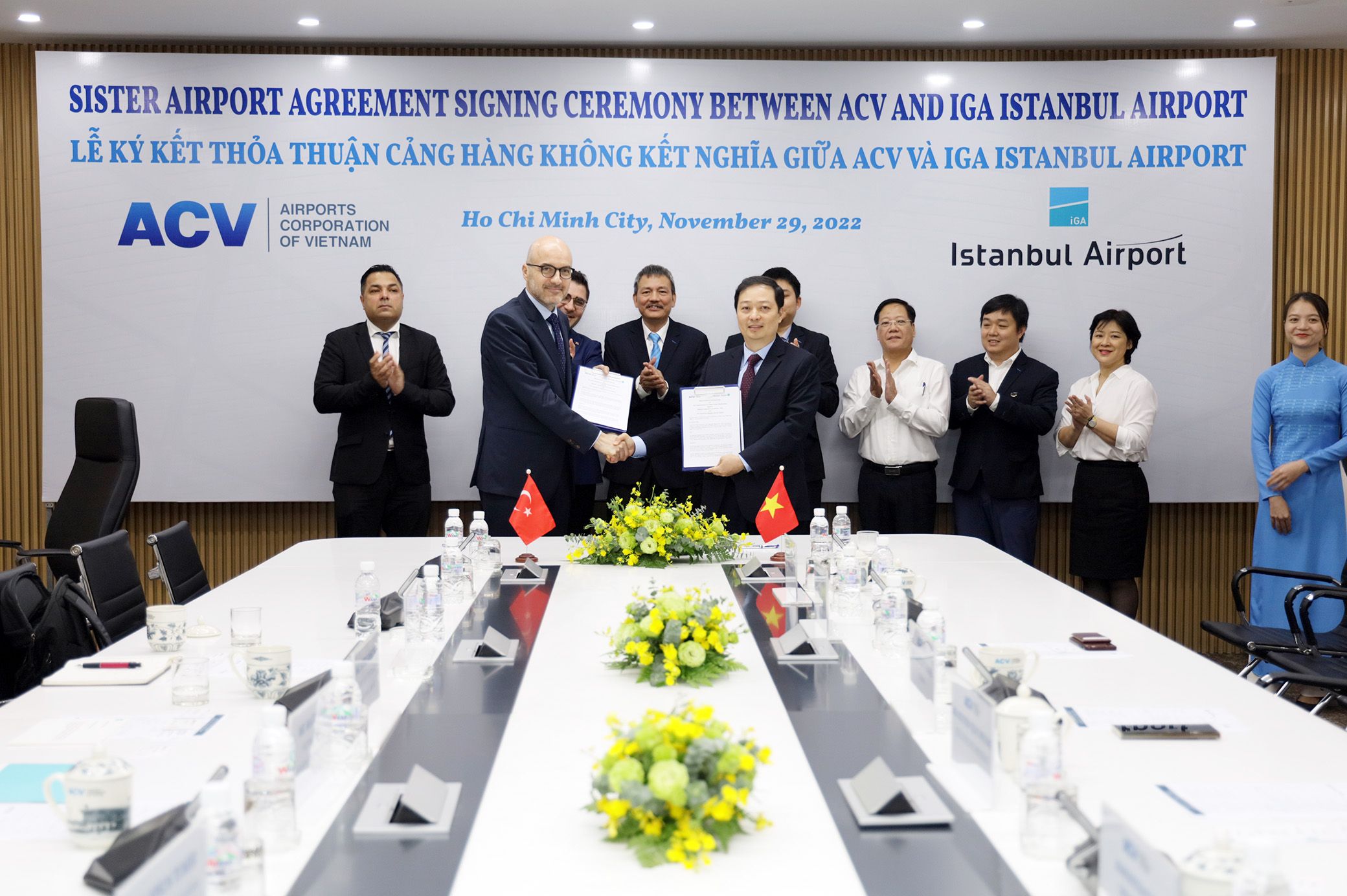 ACV và Cảng hàng không quốc tế Istanbul (IGA), Thổ Nhĩ Kỳ ký kết thỏa thuận Cảng hàng không kết nghĩa