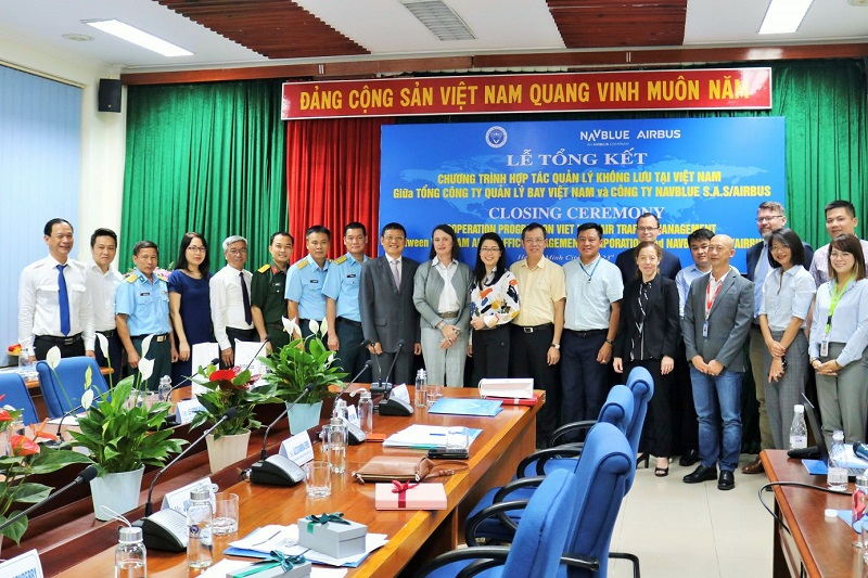 Lễ tổng kết Chương trình hợp tác quản lý không lưu tại Việt Nam giữa VATM và NAVBLUE S.A.S/Airbus