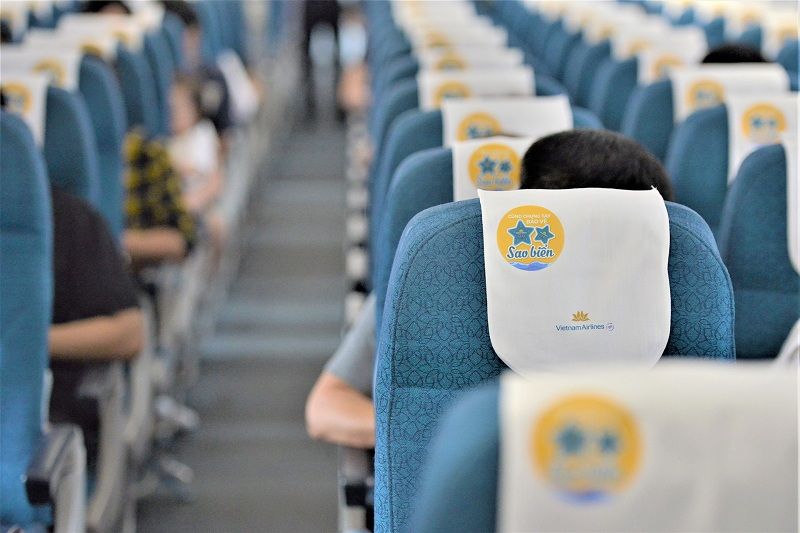 Lan tỏa thông điệp bảo vệ sao biển trên các chuyến bay đến Phú Quốc